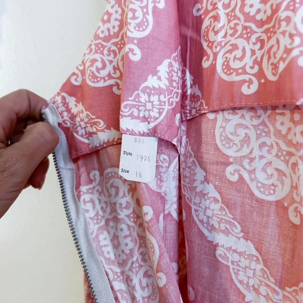 VINTAGE 1950s Deadstock Never Worn Everglaze 100% Cotton Day Dress - Picture 8 of 9